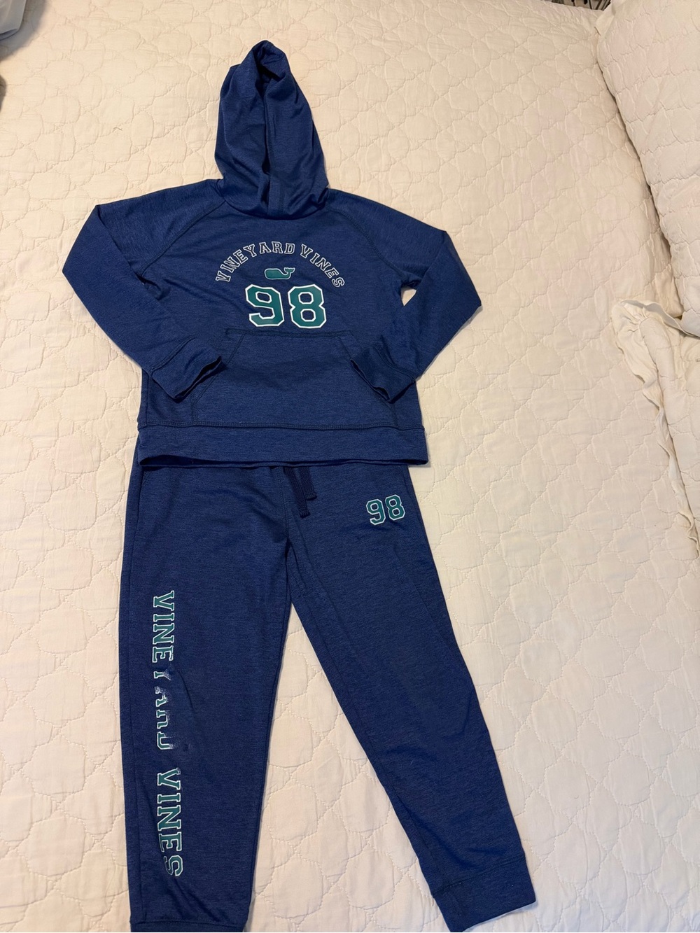 Vineyard Vines Kids Navy 98 Hooded Performance Set
